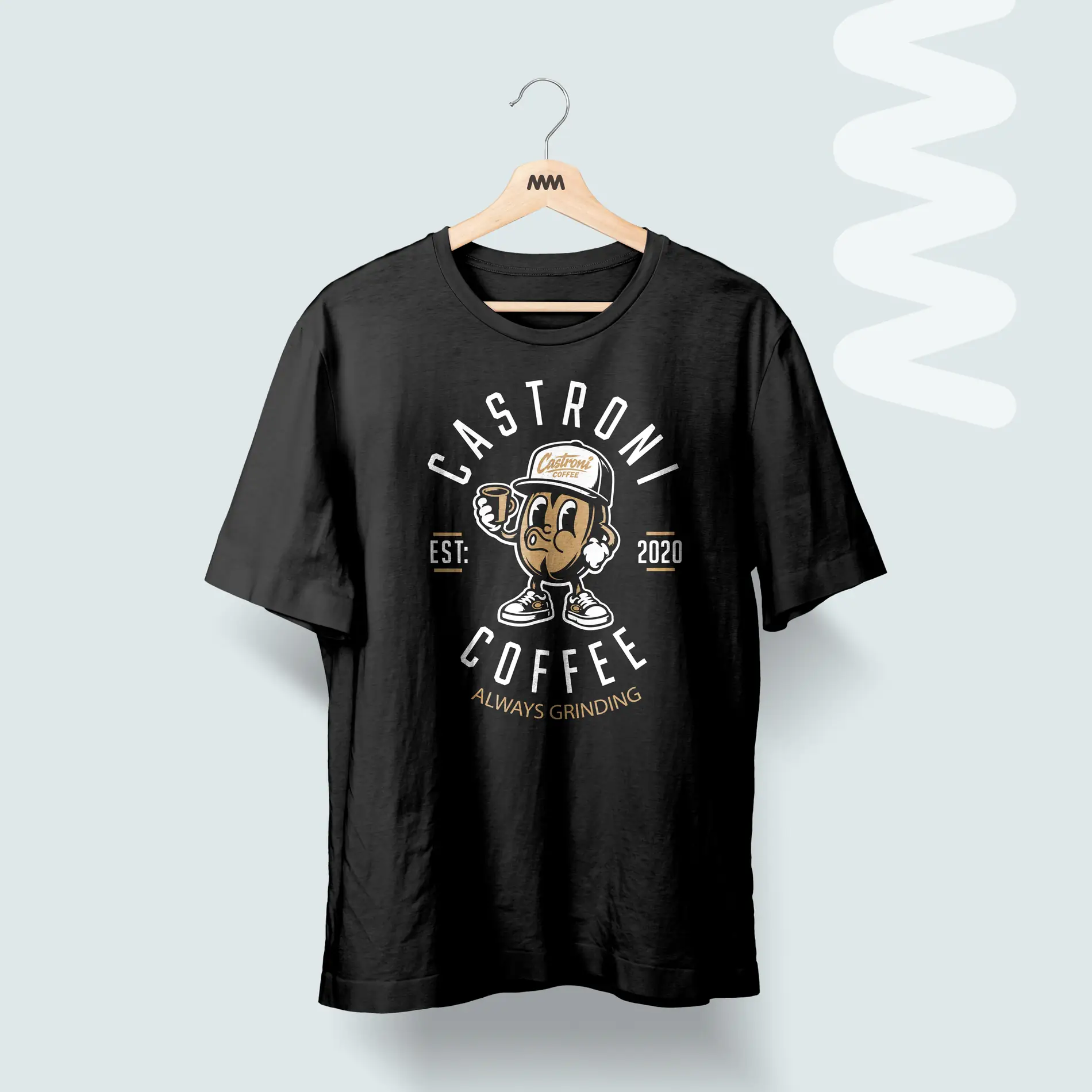 Castoni coffee t shirt merch tee merchandise design Mindlabs Media creative design desig