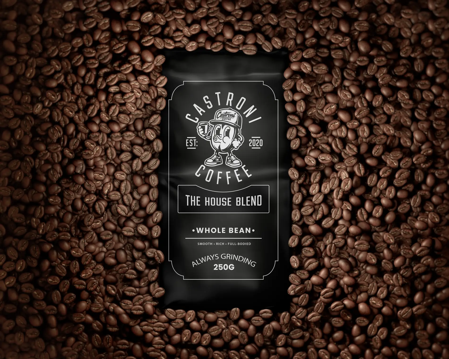 Castroni Coffee packaging design by Mindlabs Media, Huddersfield