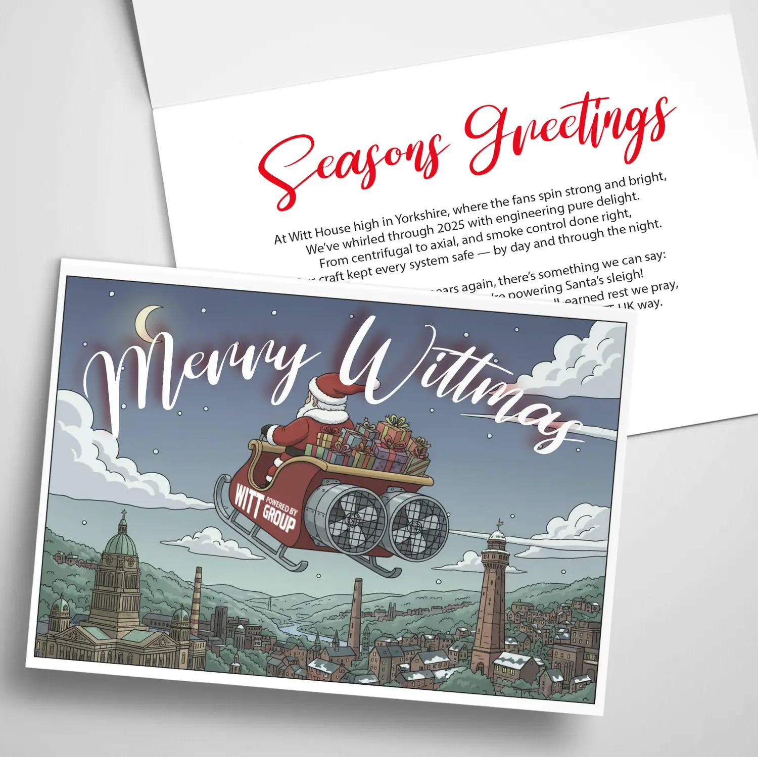 Witt group christmas card design custom Mindlabs Media huddersfield halifax england uk d